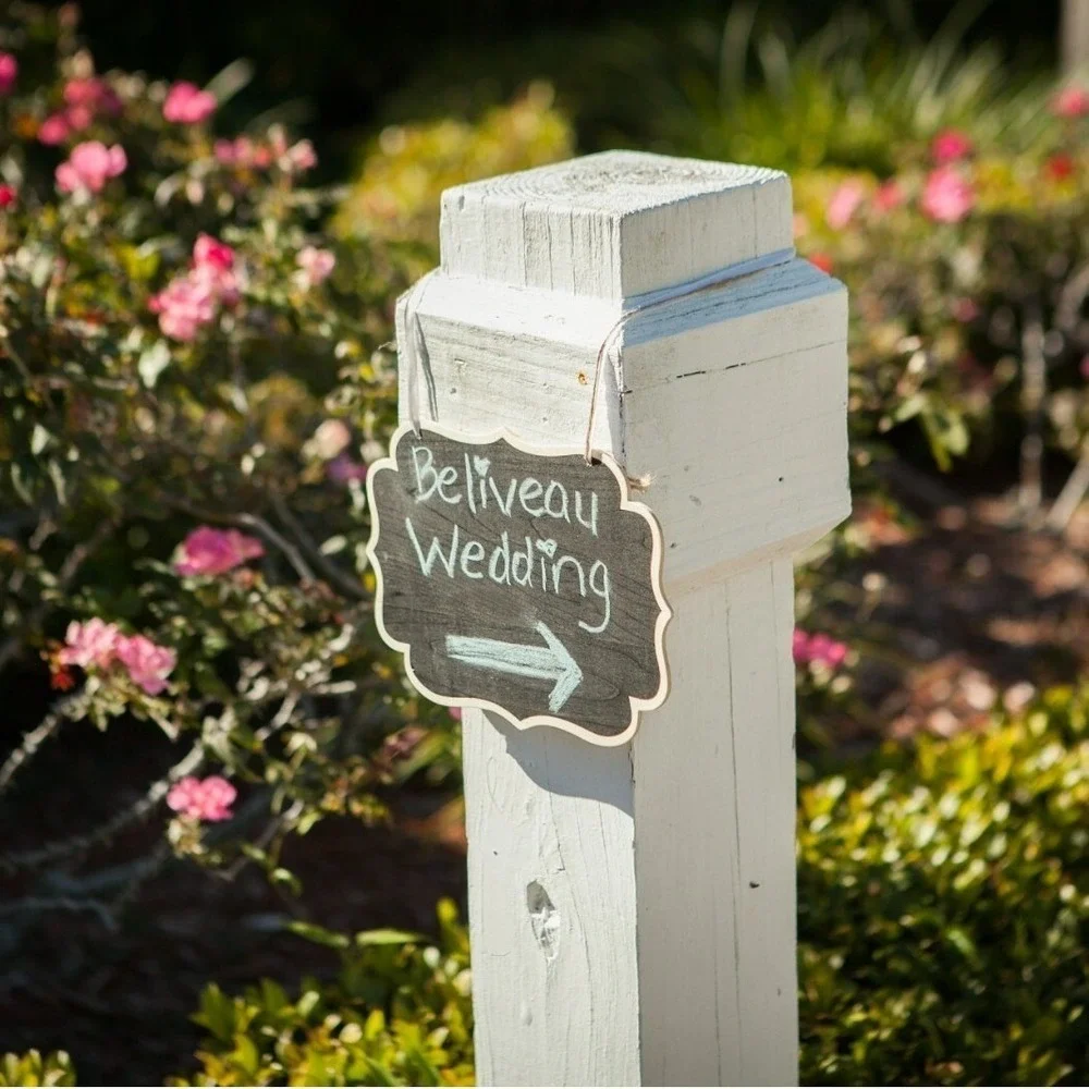 Brides Wood Hanging Chalkboard Signs Lot‎ of 4 Pkgs 10